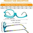 thumbnail image 3 of 2Pcs/Set Makeup Reading Glasses for Women Magnifying Flip Down Cosmetic Readers with Spring Hinge, 3 of 6