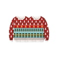 thumbnail image 1 of Qmyliery Two Person Ugly Christmas Pullover, Conjoined Christmas Couple Hoodie Gift, 1 of 3