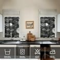 thumbnail image 2 of Vintage Kitchen Food Cooking Chef Tier Cafe Curtains for Bathroom Living RV Rod Pocket Window Drapes 36 Inch 2 Panels Set 28"x36" 2 Panels Window Treatment Tiers, 2 of 4
