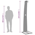thumbnail image 4 of vidaXL Outdoor Shower Grey 55x60x224 cm Poly Rattan and Acacia Wood, 4 of 5