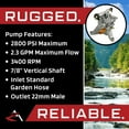 thumbnail image 6 of 2800 psi POWER PRESSURE WASHER WATER PUMP Briggs & Stratton 01902 1902 01902-0 by The ROP Shop, 6 of 9