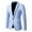 Sky Blue, variant on UVEASISHA Wedding Blazers for Men Solid Color Slim Fit Formal Dress Jackets Single Breasted Casual Business Blazer Suit Jacket Holiday Gifts Khaki XL