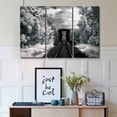 thumbnail image 2 of TISHIRON 3PCS Framed Canvas Wall Art Set,60"x40" Black and White Vintage Railway Canvas Art Decor, 2 of 6