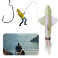 thumbnail image 4 of Cebo Artificial Pesca Suave Luminoso Con Anzuelos para Lubina Salmón Trucha, 4 of 9