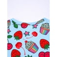 thumbnail image 5 of WIBACKER 3-12Y Kids Girls Summer Pajamas Set Toddler and Little Girl Short Sleeve Top and Shorts 2 Piece Pjs Strawberry Sleepwear, 5 of 11