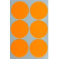 thumbnail image 1 of Neon Orange Round 2" inch Stickers - 50mm dots Sticker Permanent Adhesive - Two inch Labels Art Crafts Stickers - Write on Surface - 72 Pack, 1 of 8