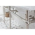 thumbnail image 5 of Water Creation Embassy 72"W Double Brass Wash Stand in Polished Nickel and White, 5 of 10