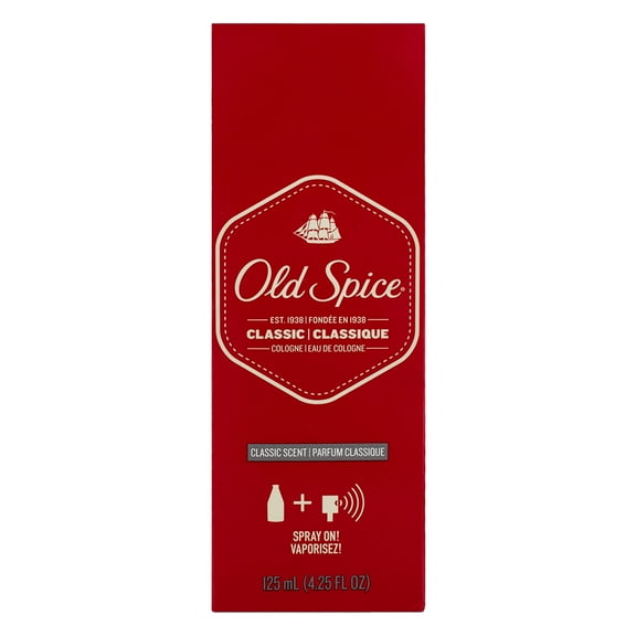 Old Spice Classic Cologne Spray 4.25 oz (Pack of 6)