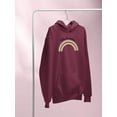 thumbnail image 3 of Follow The Rainbows Retro  Hoodie Women -Image by Shutterstock, Female Medium, 3 of 4