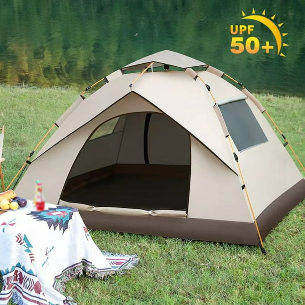 Self top opening tent