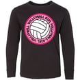 thumbnail image 3 of Inktastic Volleyball Girl Long Sleeve Youth T-Shirt, 3 of 5