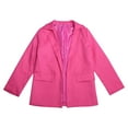 thumbnail image 2 of Girls Blazer Jacket Long Sleeve Notched Lapel Collar Open Front Casual Suit with Inner Pocket School Formal Sizes 3-14, 2 of 6