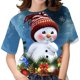 thumbnail image 2 of Camiseta navideña para mujer, camisetas de manga corta con cuello redondo 3d para niñas, moda de Corea, camisetas de Navidad para mujer, ropa de gran tamaño para mujer 2024, 2 of 5