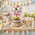 thumbnail image 5 of Nkmbld Easter Decorations Easter Egg Potted Table Decorations Simulation Easter Spotted Egg Flowerpot Garden Ornaments for Home Office Kitchen Farmhouse, Pink, 5 of 9