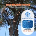 thumbnail image 6 of KFFKFF 12.7mm Safety Rope, 38M Length for Outdoor Climbing, 30KN Tensile Strength, Durable Fiber Material with Metal Carabiners, Ideal for Escape, Rappelling, and Fire Rescue Operations, Blue, 6 of 9