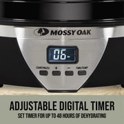 Mossy Oak 4 Tray Electric Food Dehydrator with Digital Timer, Adjustable Thermostat, 500 Watts