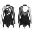 thumbnail image 1 of Alvivi Kids Girls Long Sleeve Ice Figure Skating Dress Ballet Gymnastics Leotard, 1 of 7