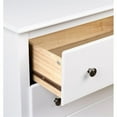 thumbnail image 4 of Wright Home Traditional Wood 6 Drawer Dresser in White, 4 of 4