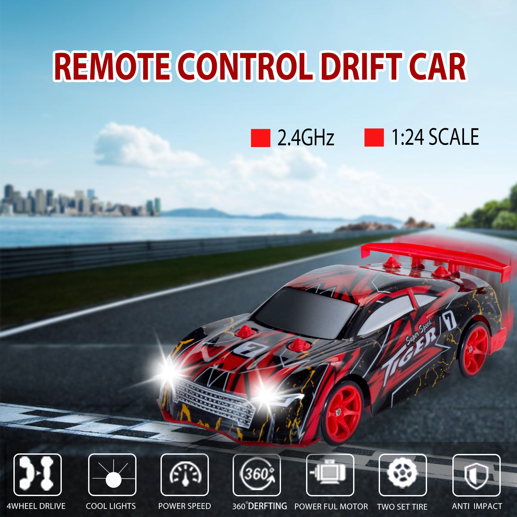RC Drift Remote Control Car Professional 1/24 All-wheel-drive