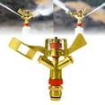 thumbnail image 1 of 1/2 Inch Impact Sprinkler - Adjustable Distance 360 Degree Rotation Zinc Alloy Lawn Sprinkler with Nozzles Watering Sprinkler for Grass Patio Garden Irrigation, 1 of 5