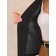 thumbnail image 5 of BLAZERS DE MUJER INSPIRE CHIC Cuello Alto Chaqueta de Traje de Un Solo Botón M Negro, 5 of 6