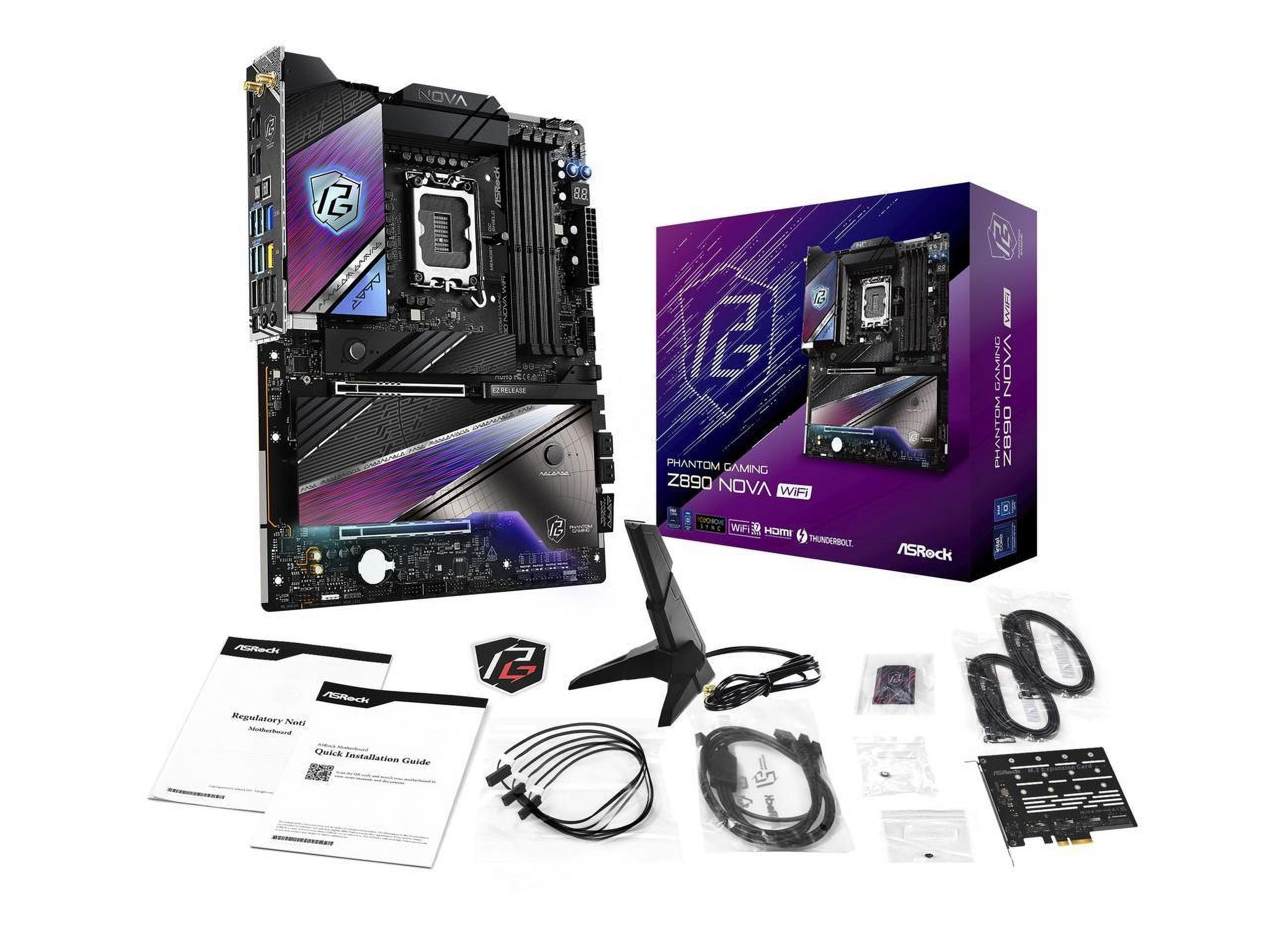 ASRock Z890 Nova WiFi LGA 1851 Intel Z890 SATA 6Gb/s ATX Motherboard