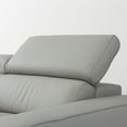 thumbnail image 4 of LOTUS Light Grey Top Grain Leather Sectional -122" with Power Recliners, Manual Headrest, and Storage Console, 4 of 9