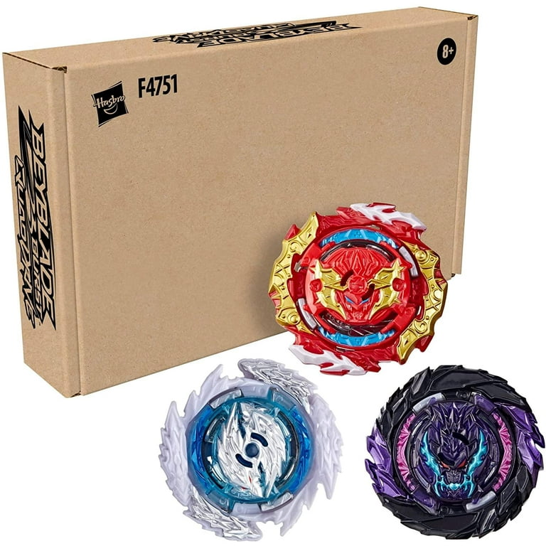 Hasbro Beyblade Burst QuadDrive Sonic Warp 3-Pack, 3 Customizable