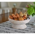 thumbnail image 2 of Kouboo La Joll Rattan Fruit Bowl, Large, Decorative Pedestal Fruit Bowl, Handmade Rustic High Stand Fruit Bowls For Kitchen, Dinning Table, White Wash, 2 of 6