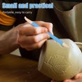 thumbnail image 3 of KAKOWELY clay sculpture tool Pottery Tool Texture Tool For Ceramic Design Clay Sculpting Cutter Detailed Carving Tool Reusable Clay Modeling Tool Diy Pottery Tool, 3 of 5
