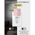 thumbnail image 2 of Night Lights Auto Sensor Red Pastoral Flower Plug-in LED Nightlights Lamp Dusk to Dawn for Living Room, Bedroom, Bathroom, Hallway, Stairways Home Wall Decor, Farmhouse Floral Night Light, 2 of 9