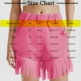 thumbnail image 3 of Daily Deal! Kilaqueen Youth Girls Faux Suede Shorts Fashion Frayed Hem Party Shorts Loose Fitness Spring Fall Shorts Elastic Waist Tassels Cowgirl Shorts, 3 of 6