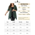 thumbnail image 6 of Agnes Orinda Women's Plus Size Sparkly Cardigan Metallic Shrug Long Sleeve Shiny Sequin Party Cardigan 1X Dark Green, 6 of 6