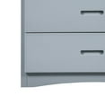 thumbnail image 4 of Transitional Wooden Chest with 4 Drawers and Recessed Handles, Gray- Saltoro Sherpi, 4 of 6
