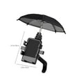 thumbnail image 3 of Motorcycle Phone Holder with Umbrella | Universal 360° Rotating Bracket for Bike & Scooter | Adjustable ABS & Silica Gel | Sun Shade & Rain Protection | Easy Handlebar Install | 16x10cm | Durable, 3 of 9