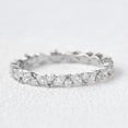 thumbnail image 3 of JEWELSBYASAILOR Moissanite Enagagement Band / 4x2 Marquise - 2mm Round Moissanite / Full - Eternity Bridal Band / Personalized Gift For Women, 3 of 4