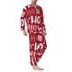 thumbnail image 2 of Fotbe Ho Pattern Funny Christmas Pijama de Hombre con Estampado de Manga Larga, Conjunto de 2 Piezas, Ropa de Dormir Suave y Cómoda con Bolsillos-XX-Large, 2 of 7