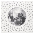 thumbnail image 3 of SAFAVIEH Carousel Kids Moon in the Stars Area Rug, Ivory/Gray, 6'7" x 6'7" Square, 3 of 12