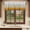 Orange, variant on Black Grey Ombre Valances for Windows, Decorative Rod Pocket Window Valance Curtains, Modern Abstract Art Texture Short Curtain Drapes for Kitchen/Bathroom/Living Room, 2 Panels, 60" W x 18" L