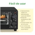 thumbnail image 4 of Horno Tostador Electrico Hamilton Beach 4 Rebanadas para Hornear y Asar Compacto para Pizza 9” con Temporizador 1100W, 4 of 9