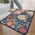 thumbnail image 4 of Pioneer Flower Floral Print Pattern Door Rugs,Washable Non Slip Door Mats Indoor,Decorative Door Mats,Entry Mat Indoor for Entrance,Bedroom,Kitchen,Bathroom,30"x17", 4 of 6