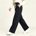 thumbnail image 6 of MYAOYINo Boundaries Womens Wide Leg Sweatpants Elastic Waist Drawstring Baggy Lounge Pants, 6 of 8