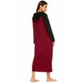 thumbnail image 5 of Ekouaer Ladies Modal Long Sleeve Sleepwear Casual Floor Length Night Dress, 5 of 6