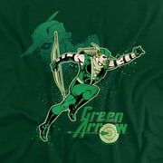 DC Comics Green Arrow T-Shirt Green Arrow In Action Unisex Graphic Tee For Men & Women
