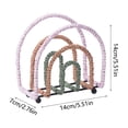 thumbnail image 3 of SLYNSHome Bookends for Shelves Decorative Heavy Duty Bookshelf for Desktop Storage Book Stand for Home Office Supplies (Pink), 3 of 7