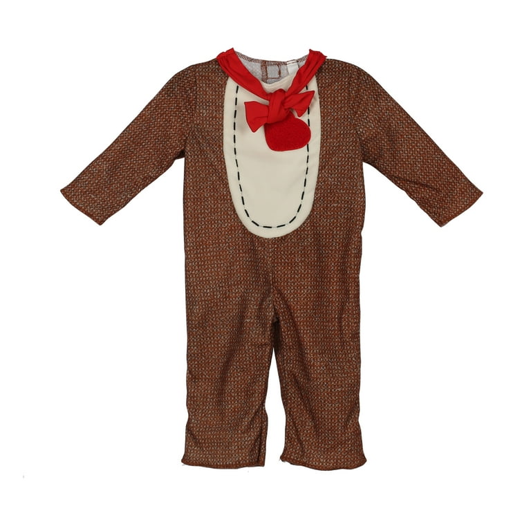 Sock Monkey Halloween Costume for Infant, Size 12-18M, by Way to Celebrate
