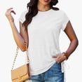 thumbnail image 4 of Lzobxe Summer Tops for Women Athletic Short Sleeve Crew Neck Basic Running Sport Summer Casual Comfy Workout,Size S-2XL, 4 of 5