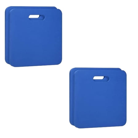Tutuviw 4 Pcs Blue Stadium Seat Cushion Pool Seats for Edge Hard & Strong Foam Bleacher Cushion Portable EVA Foam Multifunction Seat Cushion Sport Camping,12x12x0.39in