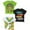 Grey Heather/Black/Green, variant on Nickelodeon Ninja Turtles T-Shirt, Toddler Boy Tee Kids Clothes, Green/White/Black, 3 Pack