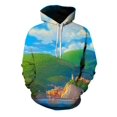 thumbnail image 1 of Men's Digital Print Sweatshirts Hooded Adult Luca Cartoon Hip Hop Top Pullover For Women, 1 of 2